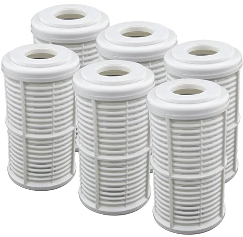 Filtereinsatz 5 für Gartenpumpe Vorfilter Nachfilter Hauswasserwerk Wasserfilter 6 Stück Filterkartuschen (Sieb-Filtereinsatz)