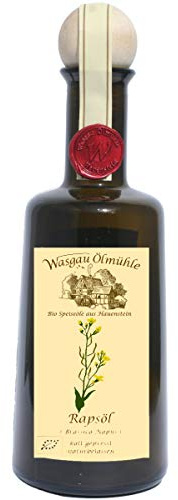Wasgau Ölmühle - Bio Rapsöl - 500ml - kaltgepresst, naturbelassen, Größe:500 ml