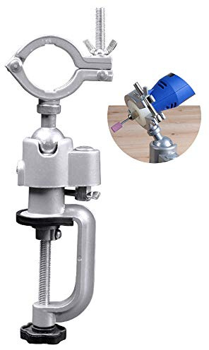 Support meuleuse électrique pour perceuse électrique, étau table, étau rotatif universel 360 °, travail bricolage réglable multifonctionnel en alliage d'aluminium perceuse électrique étau fixe