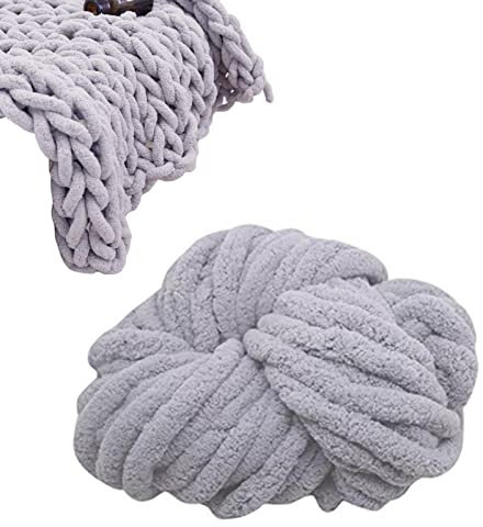 Chunky Wolle Garn Handstricken Roving - Soft Bulky Arm Stricken Dicke Wolle zum Häkeln | Strickdecke Decke Garn für Riese Klobig Stricken Werfen Sofa Decke