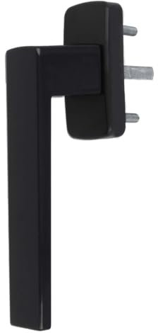 Aluminium Fenstergriff Quadrat, Farbe:Schwarz RAL 9005, Stiftlänge:30mm