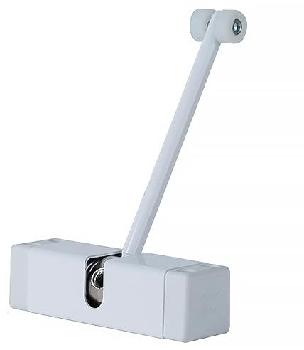 Ferme-porte blanc à ressort, fermeture automatique à ressort de sécurité robuste pour intérieur et extérieur, fermeture automatique réglable, obturateur de porte automatique monté en surface
