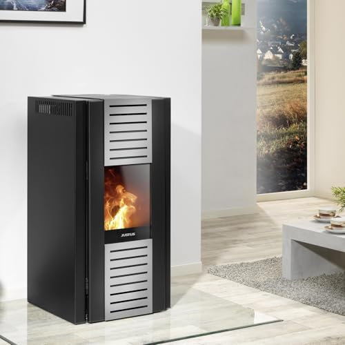 Justus | Pelletofen | Sirkos 2.0 | 6 kW | Stahl Schwarz