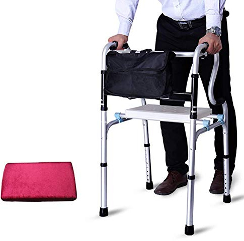 Déambulateur, Déambulateur pour personnes âgées, Aide à la marche pour personnes âgées pliables et résistantes, Pour maison, extérieur, tout terrain, avec poignées souples, 180 kg (400 lb) It's so