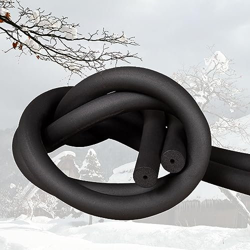 KAnduo 1.8m Schaumstoffschlauch Rohrisolierung Kautschuk Isolierschlauch Schlauch ID 6mm 10mm 13mm 16mm 20mm 25mm 32mm 43mm 48mm 60mm Schwarz (Size : ID20mm T9mm L1.7m)