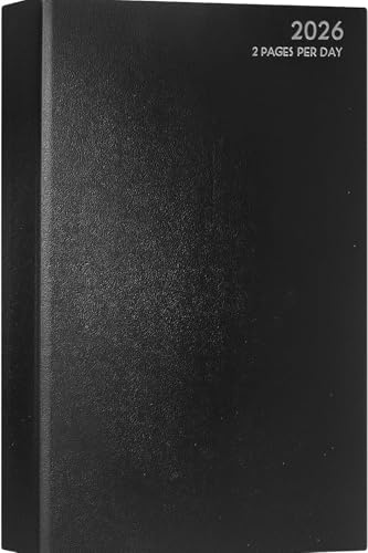 VIVAAS 2024 A4 2 ganze Seiten pro Tag, klassischer Terminplaner, Jahresplaner, Büro, fester Einband, Schreibtisch-Tagebuch, Kalender, Organizer für Geschäft, Büro, Zuhause, Reisen, Organisation,