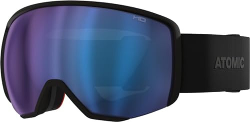 ATOMIC REVENT L HD Skibrille I Große Ski- & Snowboardbrille mit HD Scheibentechnologie für klare Sicht I Damen- & Herren-Ski-Brille mit Live Fit Rahmen für individuelle Passform
