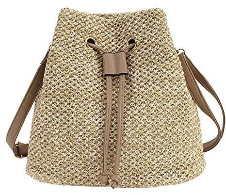 MEGAUK Women Mini Straw Crossbody Purse Vacation Style Woven Tote Bag Summer Beach Handmade Shoulder Bag For Ladies