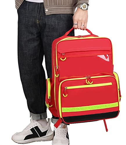 SULQING Erste Hilfe Notfallrucksack, Krankenschwester Tasche,Erste-Hilfe-Tasche Leer, Tragbar, Ideal Für Auto, Zuhause, Camping Und Wandern, NUR Tasche