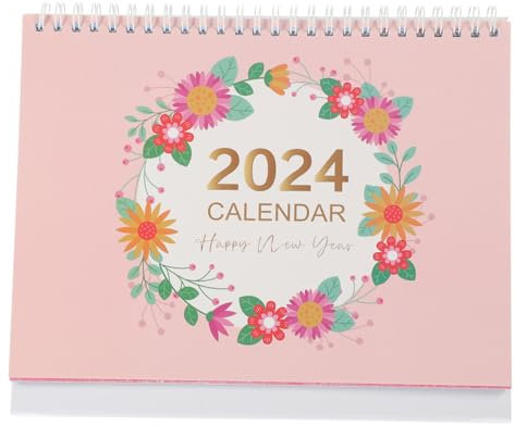 GRADENEVE Tischkalender Monatskalender Zum Schreiben Stehender Kleiner Kalender Für Schreibtisch Büro Dekorativ Made of Stable Material