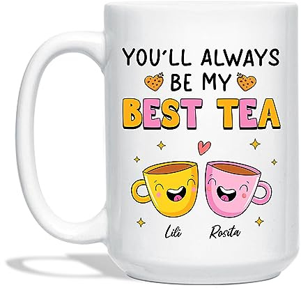 Tu Seras Toujours Mon Meilleur-Thé Tasse À Céramique 330 ml Tasse Cafe Expresso Colorée Tasse En Porcelaine Personnalisée Tasse À Café Cadeaux Fantaisie Pour Stagiaire Enfants Pâques