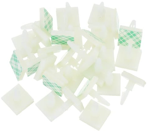 sourcing map 30 Pcs Adhesive PCB Spacer, Sticky Nylon Insulated Standoffs for PCB Board, Supporting Height 0.24, Fits PCB Hole Dia 3mm to 3.2mm, White