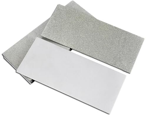 Diamond Sharpening Stones, Thin Diamond Grinding Sharpening Plate, Single Side, 150/240/600/800/1200/1500 Grit Knife Sharpener Plate, 170 x 75 x 1 mm (600 Grit)