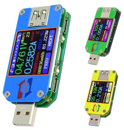 Voltmetro amperometro di tipo C UM25/25C UM24/24C UM34/34C Display LCD a colori Caricabatterie rapido voltmetro CC Rilevatore power bank(UM34C)