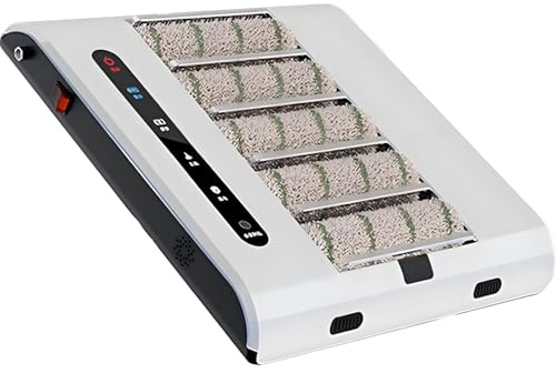 AiODiO Machine de Nettoyage de Semelles de Chaussures, Nettoyage Rapide en 5 Secondes, 500 TR/Min, Aspiration de 1000 Pa, pour la Maison, Les entrées d'hôtels et Les centres de Vente.