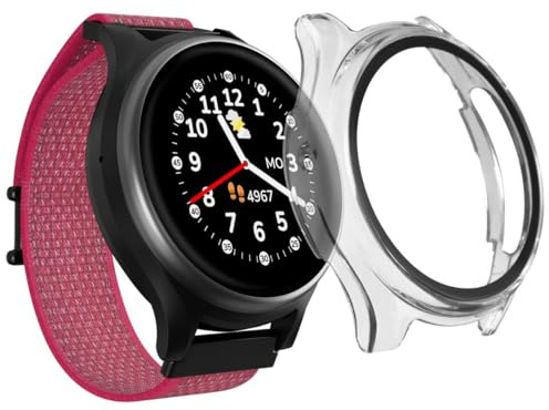 ANIO Protector Case 2.0 für Anio 6 Kinderuhr, Schutzhülle, Transparent | Displayschutz vor Kratzern, Stößen & Beschädigungen, Cover zur Kinderleichten Montage, Volle Touchscreen-Funktionalität