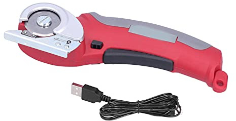 Aolidsive Macchina da Taglio Elettrica, Forbici Ricaricabili per Tessuti a Mano per Pelle e Lana, Taglio Rapido Fino a 6 Mm di Spessore per Uso Domestico e in Officina
