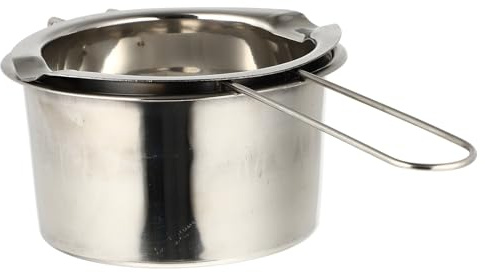 SHINEOFI DIY Soap Wax Melting Pot Set – Stainless Steel Inner and Outer Pots for Handmade Soap Making, Universal Wax Heater Accessory Suitable for Candle Craft and Hair Removal Waxing