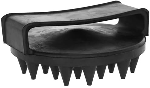 Kerbl Gumminoppenstriegel Massagebürste Fellwechsel schwarz