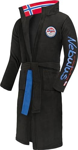 Nebulus Bademantel MORNING Herren (Model: Q979 - Herren, schwarz; Größe: XXL)