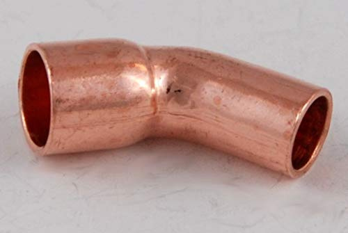 10x Kupferfitting Bogen 08 mm 45 Grad 5040 i/a Lötfitting copper fitting CU