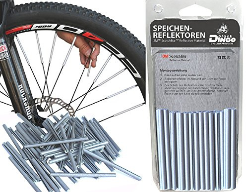 Black Dingo Cycling Products BDCP 3M Scotchlite Speichenreflektoren 75 Stück (Speichensticks)