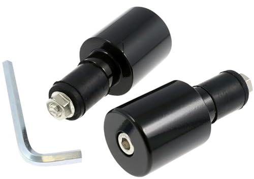 Lenkergewichte Stahl schwarz, 206 g, 70 x 30 mm, für Stahllenker, Paar | Paar zur Ausstattung beider Lenkerseiten; Stahl schwarz, je 206 g, 70 mm lang, 30 mm Ø, zur Vibrationsreduzierung.