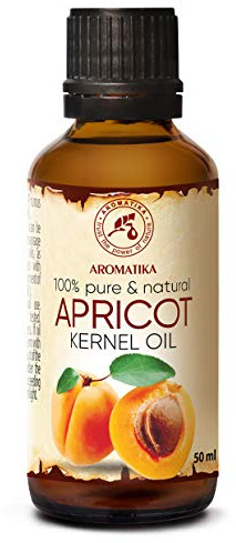 Aprikosenkernöl 50ml - Aprikosenöl - Prunus Armeniaca aus Italien - Kaltgepresst - Rein & Natürlich - Trägeröl - für Haut - Körperpflege - Haarpflege - Trockenes Haar - Spliss Entferner