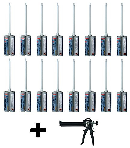 Soudal Kombiset 16x 2K-Schnellfest Zargenschaum á 210ml + 2K Pistole DM21-Metall