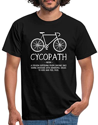 Spreadshirt Jeu De Mots Vélo Cadeau Cycliste T Shirt Homme, M, Noir