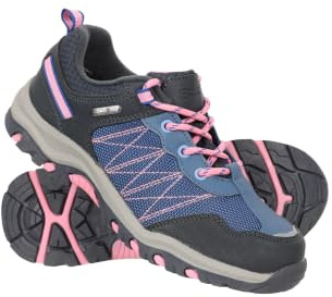 Mountain Warehouse Stampede Kinder-Wanderschuhe | Wasserdichte, leichte Sneaker für Jungen & Mädchen mit atmungsaktivem, gepolstertem Schaft – ideal für Wandern