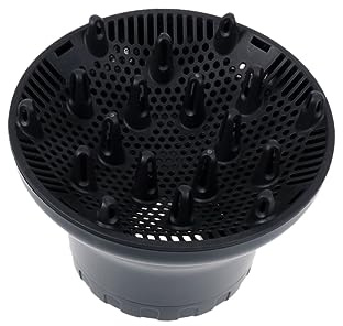 FRCOLOR Elektrischer Haartrockner Diffusor Aufsatz Passend Schwarz Hitzebeständig Für Lockiges Welliges Und Glattes Haar