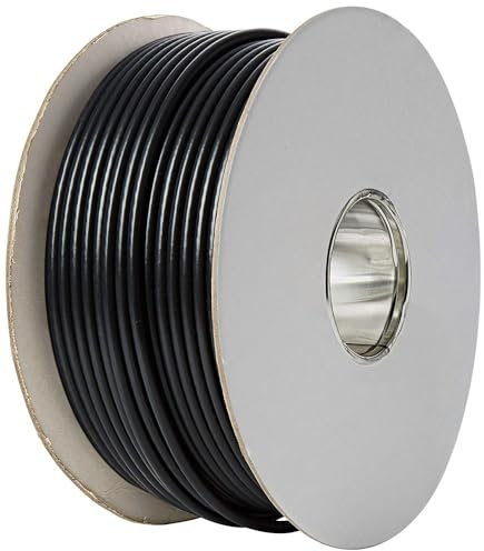 RosenetSys RG6 BLACK Coaxial Digital Satellite & Aerial Cable Reel 100m Double Shielded for HD, Ultra HD and 4k Reception