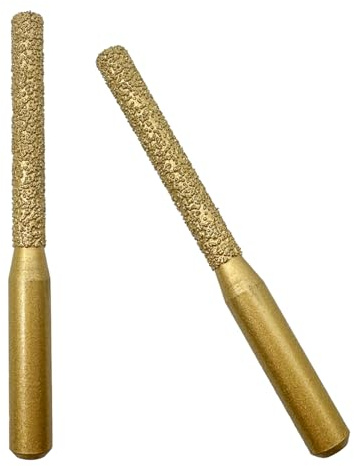1Pcs Diamond Mortar Raking Bit,5mmx65mm Diamond Mortar Router with 6.35mm(1/4inch) Round Shank for Mortar Raking Tuck Pointing Masonry Brick Removal