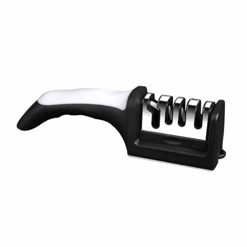 Affûteurs manuels Aiguiseur de Couteaux pour Couteaux de Chef et Ciseaux, Système d'aiguisage Professionnel Amovible, Aiguiseur de Couteaux pour débutants, Facile à Transporter (Color : White)