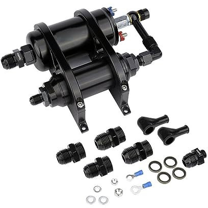 bomba de combustible Bomba de combustible universal 380LPH con kit de soporte & Filtro AN8 Compatible con Bosch 044 0580254044