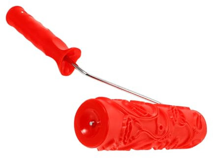 Hoement Gummirolle Mit Prägestruktur Struktur-farbrolle Gummi Verschleißfeste Musterrolle Für Wände Böden Und Schrankoberflächen Einfach Zu Bedienen Und Wiederverwendbar