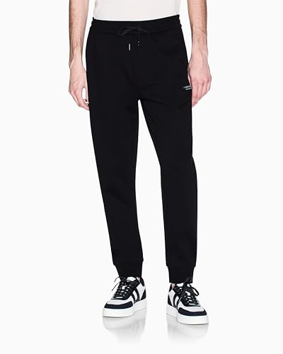 Armani Exchange Herren Cuffed Leg Side Logo Lettering Pants