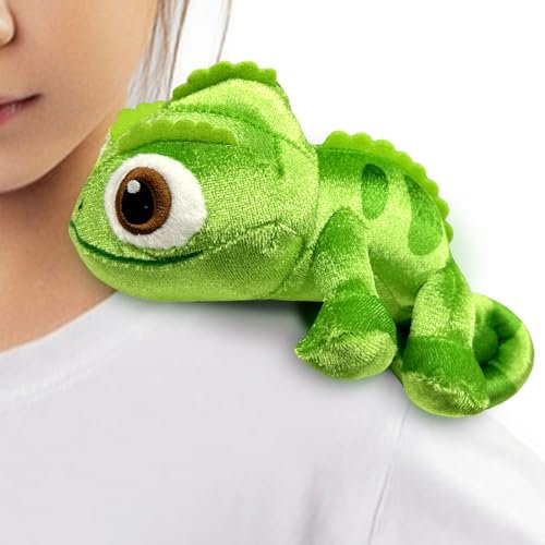 BJPERFMS Pascal Peluche, Peluche Pascal Hombro, Peluche de Camaleón Iman, Juguete de Peluche Camaleón, Simulación Animal Juguetes, Regalo para Niñas y Niños