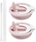 2 PCS Leak Proof Lid Pink for Stanley 40oz with Straw and Brush, No-Spill Cup Lids for Stanley Quencher, Tumbler Flip Straw Lid Replacement