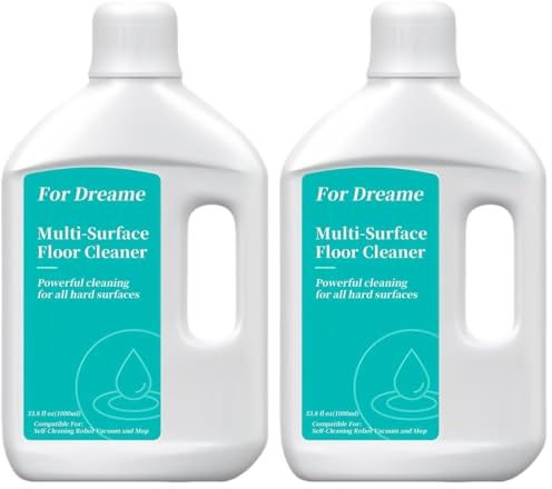 Dreame Cleaning Solution de nettoyage pour Dreame L40 Ultra/X40 Ultra/X30 Ultra/X40 Master//L10s Pro Ultra/L10s Ultra Gen2/L10s Ultra/L10 Ultra/L10 Prime 1000ml pour un nettoyage en profondeur