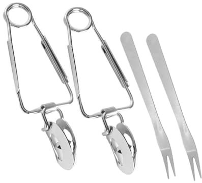 Didiseaon 2set Pinze Per Alimenti in Acciaio Inossidabile Per Pasta Insalata e Lumache Utensile Da Cucina Essenziale Design Molla Compatto e Facile Da Pulire