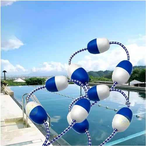 Barriera galleggiante portatile per piscina, con ganci, divisore di sicurezza essenziale per piscine, spiagge e corsi d'acqua