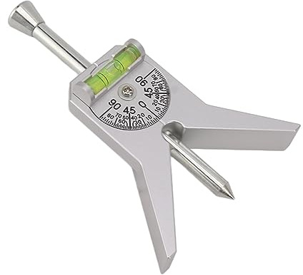 Keenso Outil de repérage de centre de tuyau en aluminium durable pour une mesure précise du centrage de tuyau, pour rénovation de maison, outils de fixation de sécurité