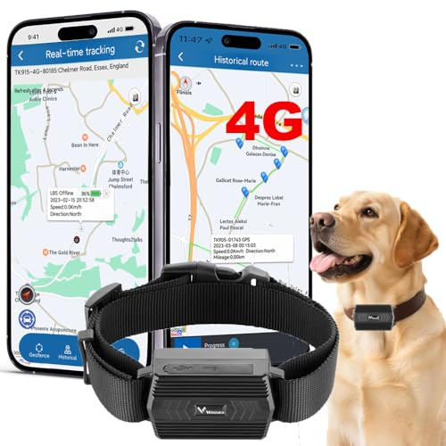GPS Tracker, 5000mAh Rechargeable Magnetic GPS Tracker Free APP/Web Real-time Tracking IP65 Waterproof GPS Car Tracker Device with Two-way Conversation Temperature Measurement, No Subscription