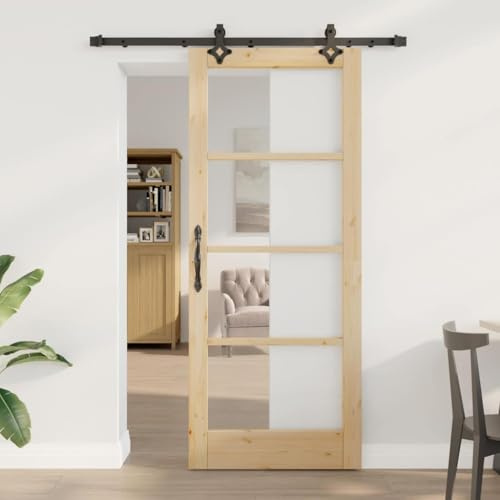 Falttür Innentüren,Schiebetür Sonstiges Braun 83 x 202 cm Holz und Metall,Türen für Büros,Cafés,Badezimmer