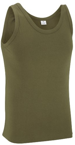 Army and Outdoors 100% Cotton Vest Top - Olive (L)