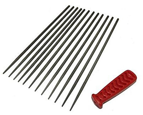 RocwooD 12 limas Redondas para Motosierra Stihl MS270 y MS271 de 4,8 mm