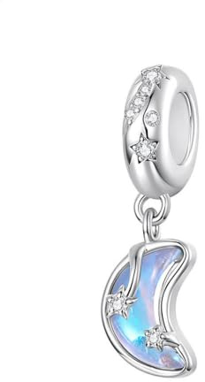 JiaRong Charms 925 Sterling Silber Mond Charm Sonne Stern Jahrestag Charm für Pandora Charm Armband