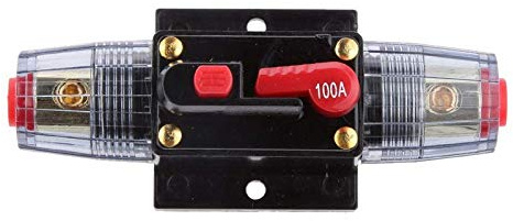 JZK 12 V - 24 V DC 100A interruttore a fusiblie riarmabile automatico interruttore termico ripristinabile fusibile in linea per audio inverter auto camper furgone moto gommone